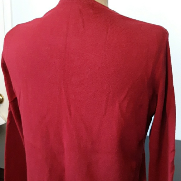 Karen Scott Burgundy Cardigan Sweater, size M - Picture 4 of 5